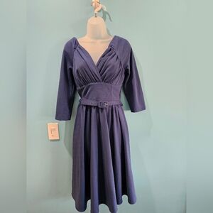 Elegant Cornflower Blue Starlet Swing Women's Dress